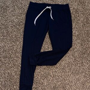 ZYIA Active Navy Joggers with White Accents